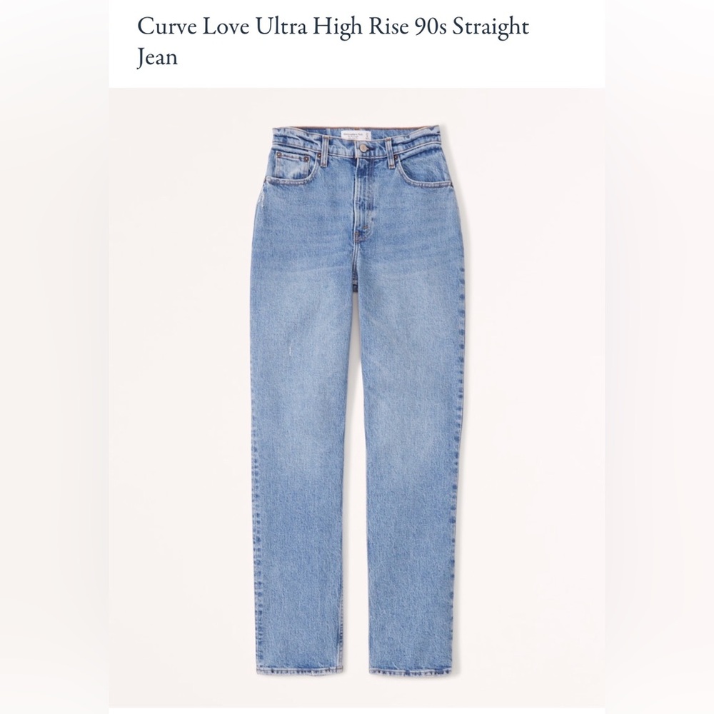 Abercrombie & Fitch. The 90s Straight Ultra High Rise. 27S.